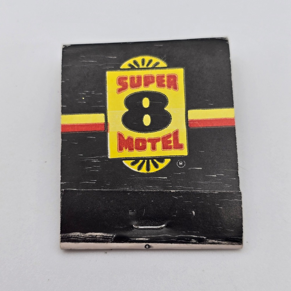 Vintage Super 8 Motel Matchbook D.D. Bean & Sons Roadside Americana Collectible